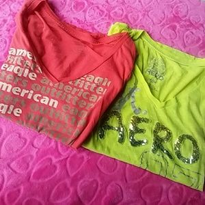 Aero(1)/ American eagle(1) T-shirts